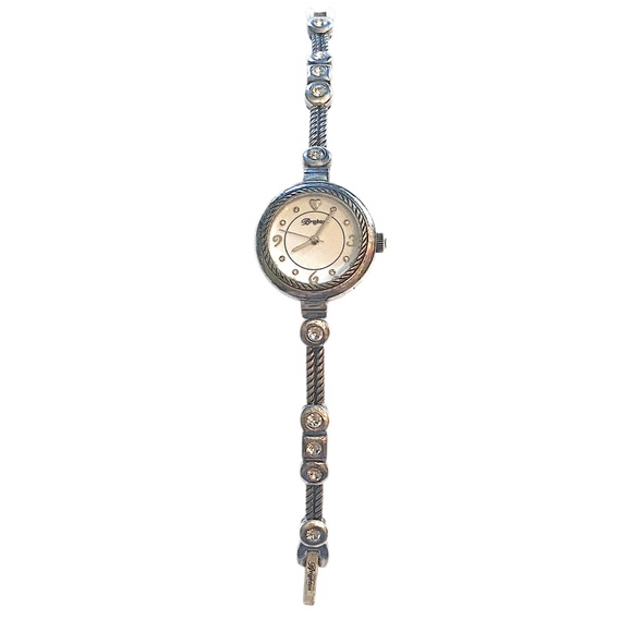 Brighton Jewelry - At BRIGHTON Roseville Watch Silver Crystal Rhinestone
